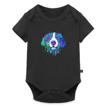 Berner Sennenhund chien cadeau riche en couleurs - Body à manches courtes Premium Bébé - noir - Devant