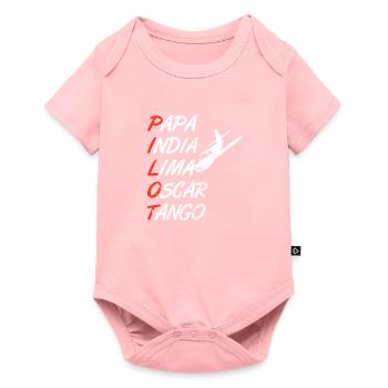 pilote - Body à manches courtes Premium Bébé - rose - Devant