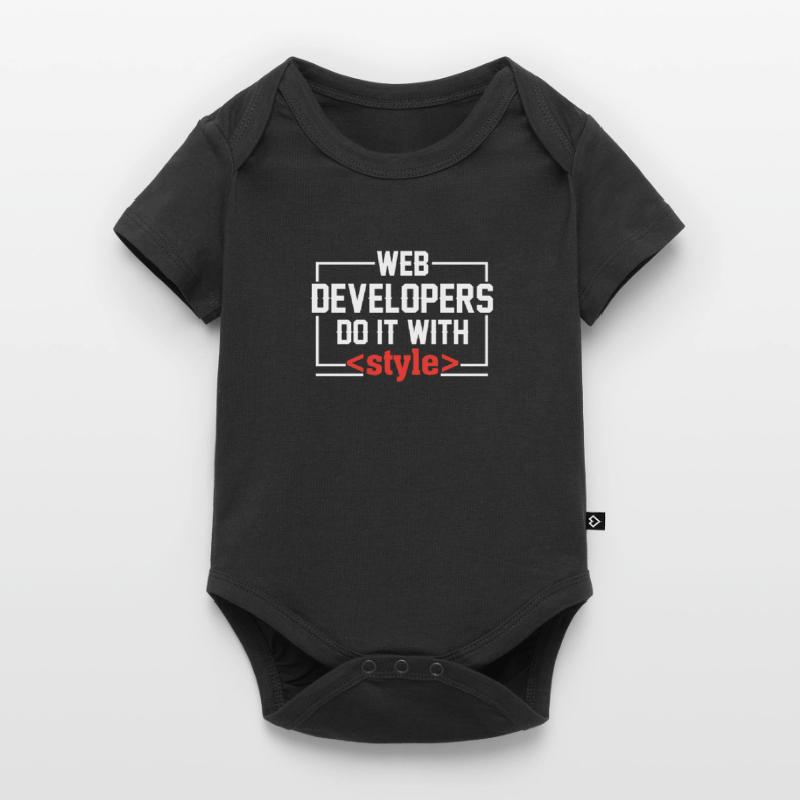 Web Developers Do It With Baby Premium Kurzarmbody