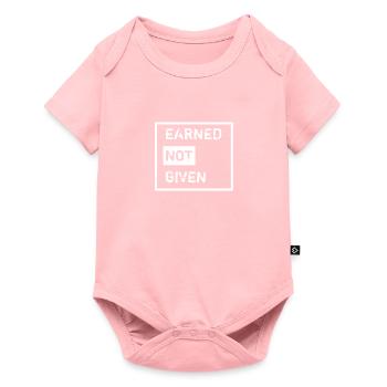 Gagné Pas Donné Blanc - Body à manches courtes Premium Bébé - rose - Devant