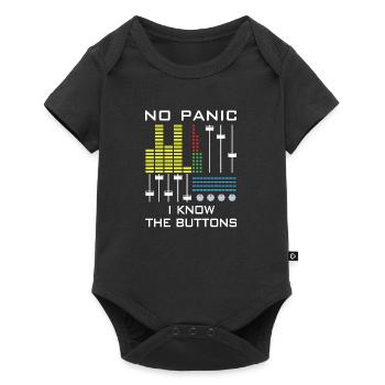 Deejay DJ Knob Mixer Mixer Turntable Buttons - Baby Premium short-sleeve bodysuit - black - Front