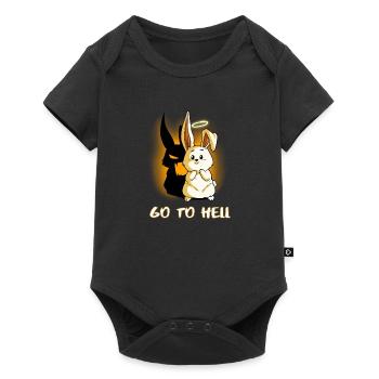 Go To Hell Bunny Rabbit Rabbit Angel Devil - Baby Premium short-sleeve bodysuit - black - Front