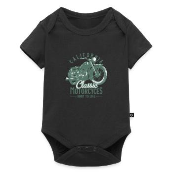 Classic motorcycles. Born to live - Baby Premium short-sleeve bodysuit - black - Front