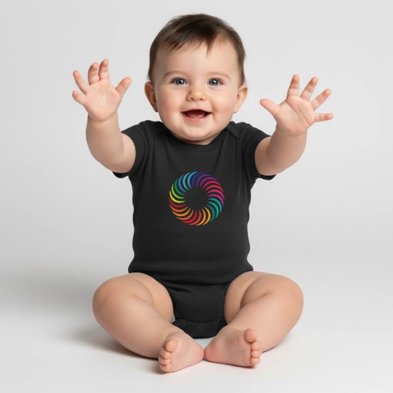 Rainbow circle Baby Premium short-sleeve bodysuit