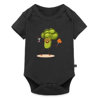 brocoli - Body à manches courtes Premium Bébé - noir - Devant