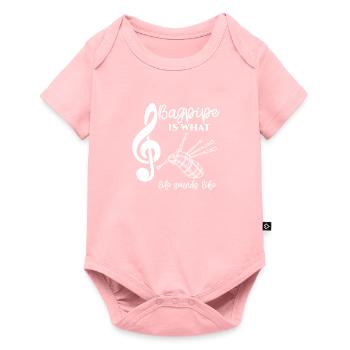 Cornemuse - cornemuse - joueur de cornemuse - la vie - Body à manches courtes Premium Bébé - rose - Devant