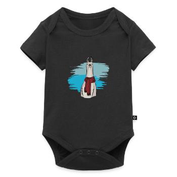 Funny Llama Llama Alpaca t-shirt gift ideas - Baby Premium short-sleeve bodysuit - black - Front