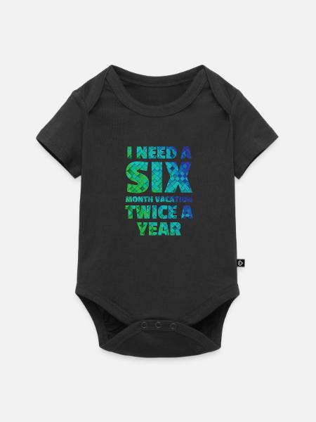 Vacation - Baby Premium Kurzarmbody - Schwarz
