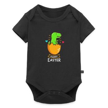 T-Rex - Easter - Happy Easter - Gift - Easter Egg - Baby Premium short-sleeve bodysuit - black - Front