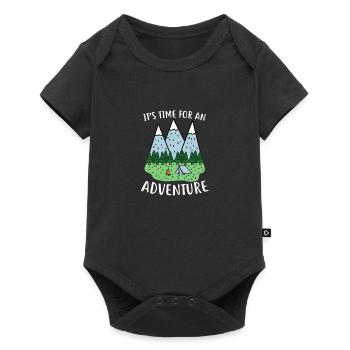 C'est l'heure du cadeau de camping-cariste - Body à manches courtes Premium Bébé - noir - Devant