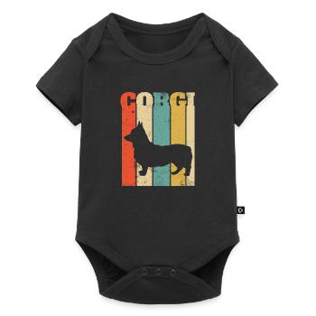 Corgi Vintage Vintage - Body à manches courtes Premium Bébé - noir - Devant