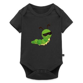 Caterpillar caterpillars design insect gift kids - Baby Premium short-sleeve bodysuit - black - Front