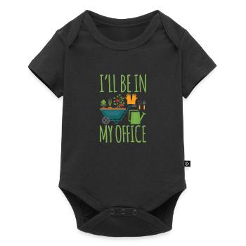 Gartenprodukt Geschenk für einen Gemüsegärtner - Baby Premium Kurzarmbody - Schwarz - Vorne