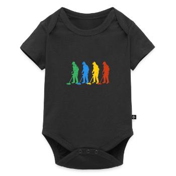 Metal detector treasure hunt pods probe treasure - Baby Premium short-sleeve bodysuit - black - Front