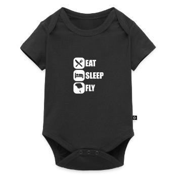 Paragliding - Baby Premium short-sleeve bodysuit - black - Front