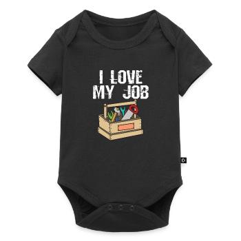 Awesome & Trendy Tshirt Designs Carpenter Love my - Baby Premium short-sleeve bodysuit - black - Front