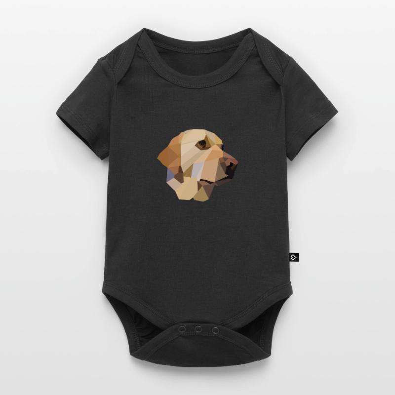 Conception de polygone de cadeau canin chien Labrador jaune Body à manches courtes Premium Bébé