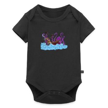 Giant Octopus Kraken Sea Monster Maritime - Baby Premium short-sleeve bodysuit - black - Front