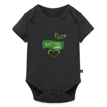 nature - Baby Premium short-sleeve bodysuit - black - Front