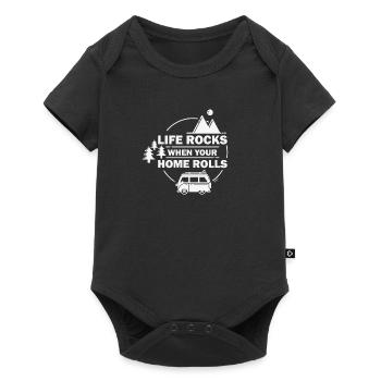 Motorhome Funny Funny Saying Caravan - Baby Premium short-sleeve bodysuit - black - Front