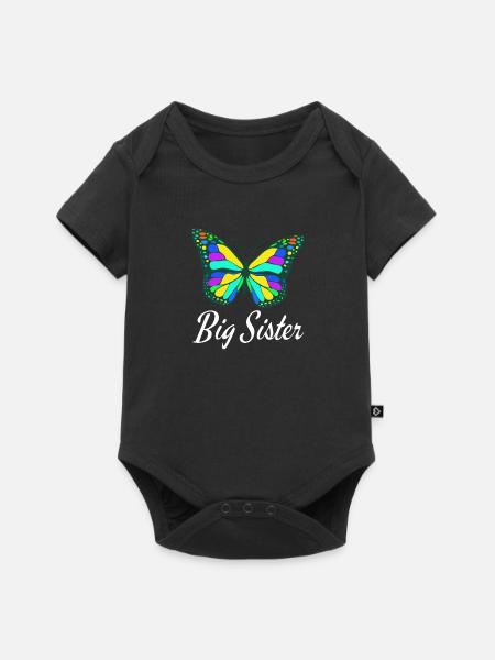 Big Sister Colorful TShirt Design - Body à manches courtes Premium Bébé - noir
