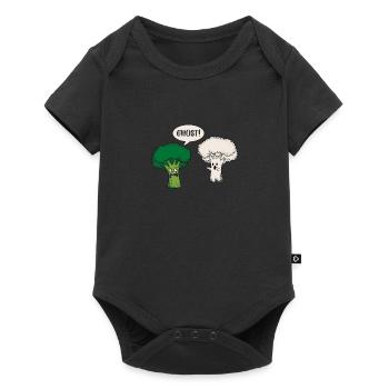 cadeau de brocoli et de chou-fleur - Body à manches courtes Premium Bébé - noir - Devant