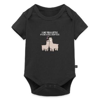 Cute baby alpaca gift - Body à manches courtes Premium Bébé - noir - Devant