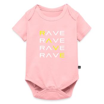 RAVE TECHNO RAVER - Body à manches courtes Premium Bébé - rose - Devant