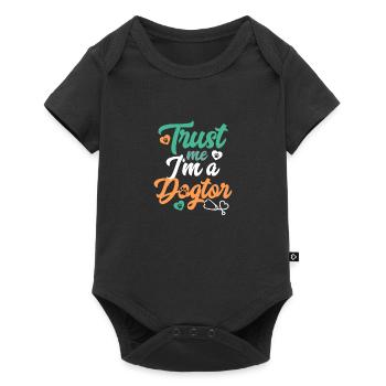 Cadeau de vétérinaire | vétérinaires - Body à manches courtes Premium Bébé - noir - Devant