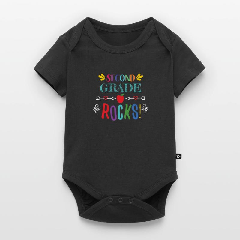 Second Grade Rocks - pour les professeurs de 2e année Body à manches courtes Premium Bébé