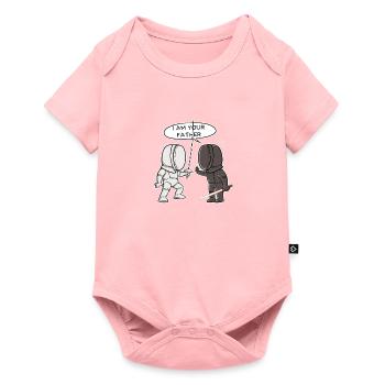 Fencing fencer father sword sword sword foil saber - Baby Premium short-sleeve bodysuit - rose - Front