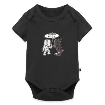 Fencing fencer father sword sword sword foil saber - Baby Premium short-sleeve bodysuit - black - Front