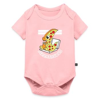 Conception de teeshirt "Pizzasaurus" mignonne et - Body à manches courtes Premium Bébé - rose - Devant