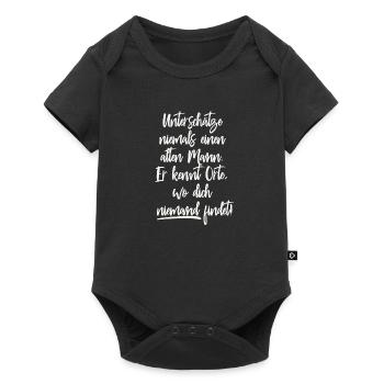 Alter Mann - Baby Premium Kurzarmbody - Schwarz - Vorne