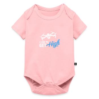 Pilote de drone j'aime bien devenir opérateur quadricoptère de haut niveau - Body à manches courtes Premium Bébé - rose - Devant