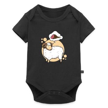Carnivorous sheep - Baby Premium short-sleeve bodysuit - black - Front