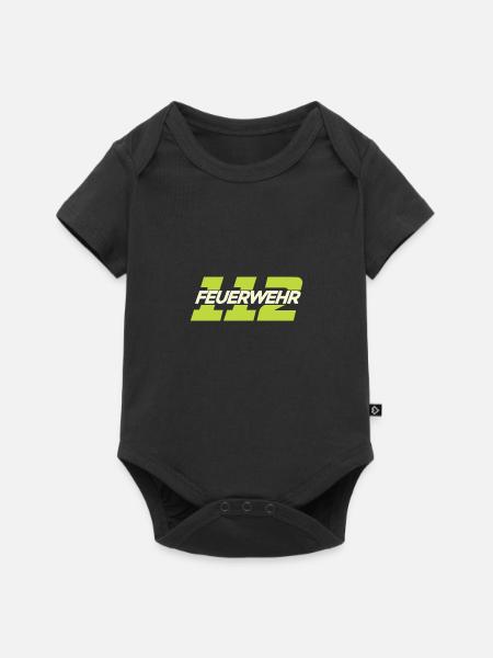 Feuerwehr Tshirt - Baby Premium Kurzarmbody - Schwarz