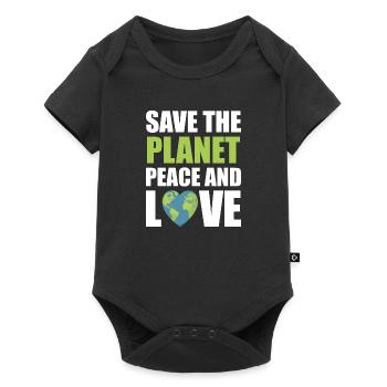 Save the planet - Baby Premium short-sleeve bodysuit - black - Front