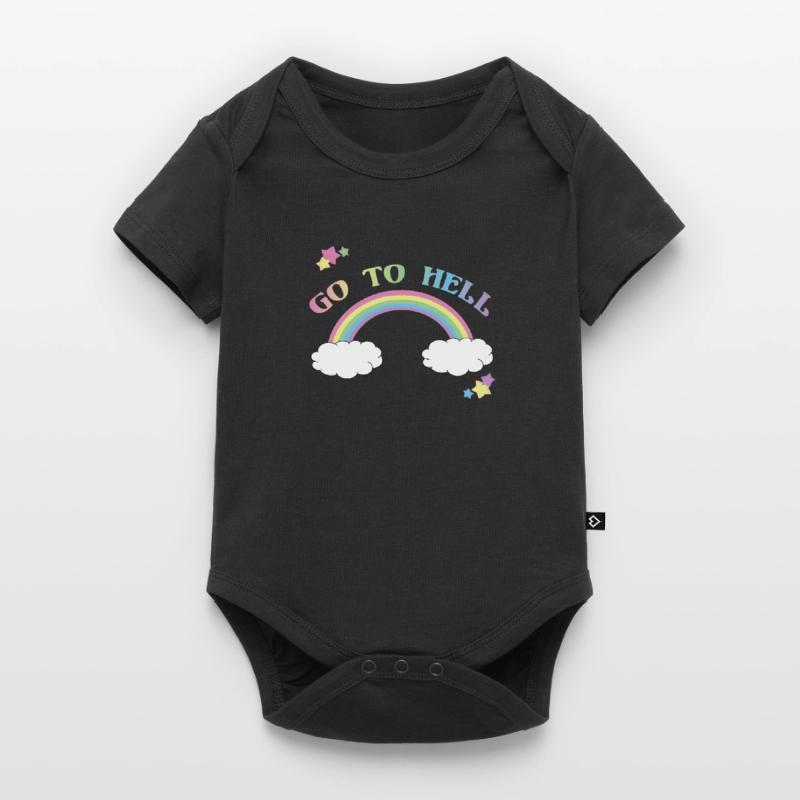 Go To Hell Rainbow Body à manches courtes Premium Bébé