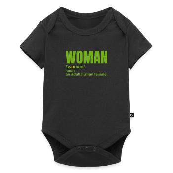 Woman Definition - Baby Premium short-sleeve bodysuit - black - Front