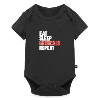 Theater Eat Sleep Musicals actor performer - Baby Premium short-sleeve bodysuit - black - Front
