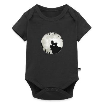 Bichon havanais chien lune amoureux des animaux de compagnie cadeau - Body à manches courtes Premium Bébé - noir - Devant
