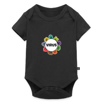Corona Virus - Body à manches courtes Premium Bébé - noir - Devant