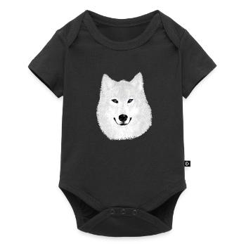 Snow Wolf - Baby Premium short-sleeve bodysuit - black - Front