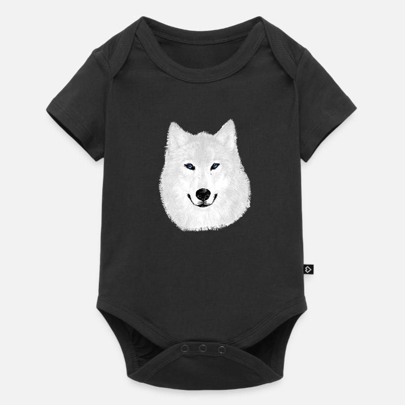 Snow Wolf - Baby Premium short-sleeve bodysuit - black