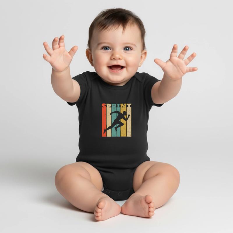 Conception de sprint rétro pour un sprinter - SPRINT Body à manches courtes Premium Bébé