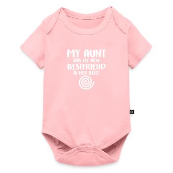 My Aunt Has My New Best Friend In Her Belly - Body à manches courtes Premium Bébé - rose - Devant