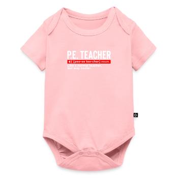 PE Teacher Definition - Body à manches courtes Premium Bébé - rose - Devant