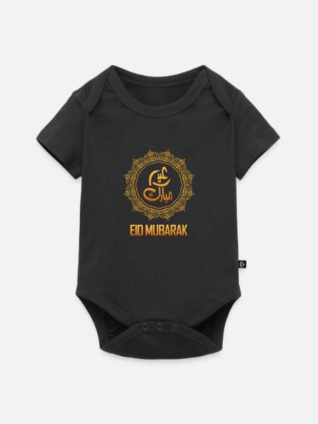 Eid Festival - Baby Premium Kurzarmbody - Schwarz