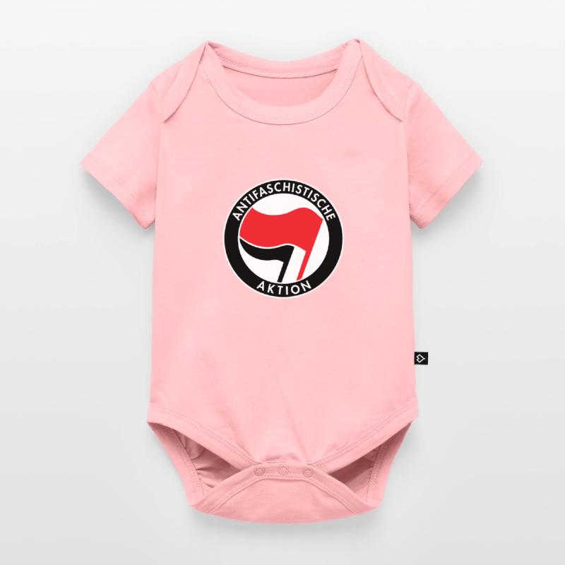 Action antifasciste, Logo Antifa, Drapeaux Body à manches courtes Premium Bébé